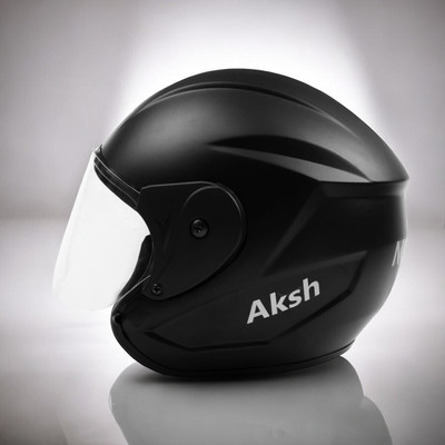 NOAX ISI marked helmet solid helmet((fk265 Motorbike Helmet(Black)