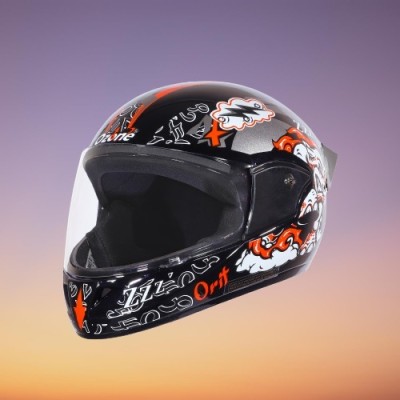 OZONE Zzz_FF_Unisex_freesize_Oz005 Motorbike Helmet(Black)