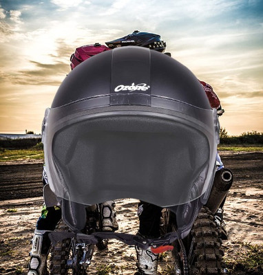 OZONE JSR_OPEN-FACE_HELMET_JBB_SUPER QUALITY_SAFETY_ABVG_@25 Motorbike Helmet(Black)