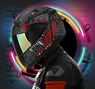 SKULLCAP TRADER VINAY HELMET Motorbike Helmet(Black)