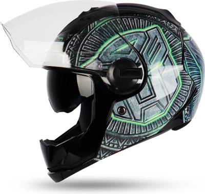 Steelbird SBA-2 Transformers Matrix ISI Certified Full Face Helmet for Men Motorbike Helmet