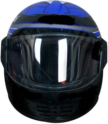 ASDH Full Face Helmet for Motorbike Blue and Black Motorbike Helmet(Blue)