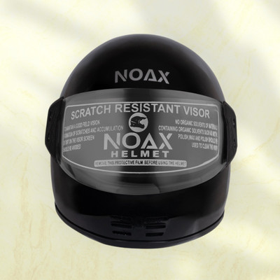 NOAX ISI marked helmet solid helmet((fk214 Motorbike Helmet(Black)