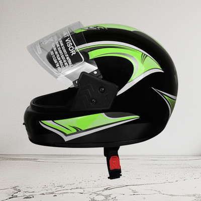 NOAX HELMET KING FULL FACE & ISI MARKED FOR UNISEX ((SL-297 Motorbike Helmet(Green)