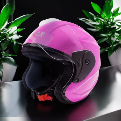 NOAX unisex safty helmet for riders_-338 Motorbike Helmet(Pink)