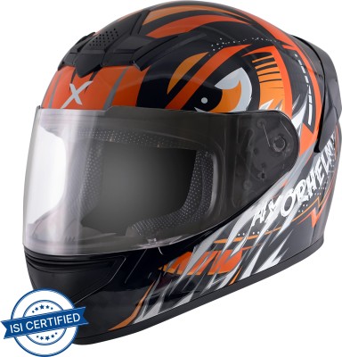 Axor helmet Motorbike Helmet(Black Orange)