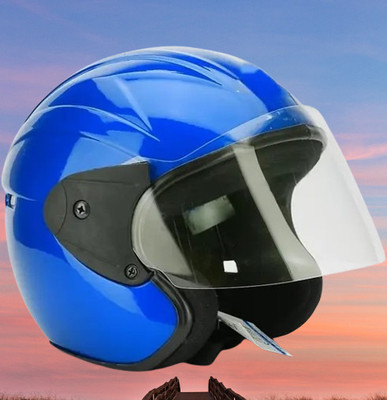 Lxt Blue_Half_face_Helmet_with ISI Certified_BL29 Motorbike Helmet(Blue)