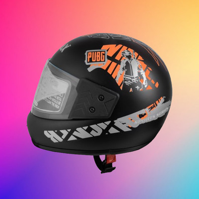 NOAX unisex full facce helmet original@26 Motorbike Helmet(Orange)
