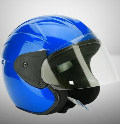 Lxt Blue_Half_face_Helmet_with ISI Certified_BL19 Motorbike Helmet(Blue)