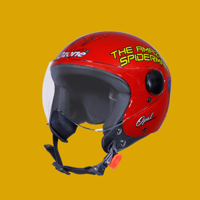 OZONE Zipp helmet _openface_largesize_064 Motorbike Helmet(Red)