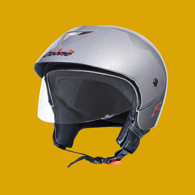 OZONE Zipp helmet _openface_largesize_049 Motorbike Helmet(Grey)