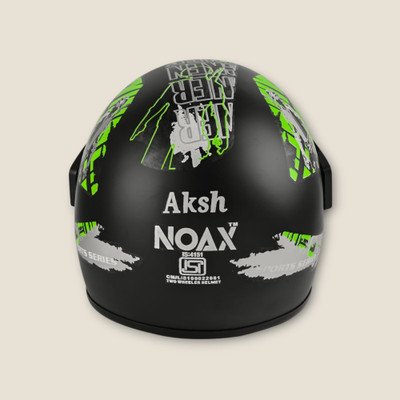 NOAX Helmet GOOD QUALITYFOR UNISEX for BIKE_-168-Green Motorbike Helmet(Green)