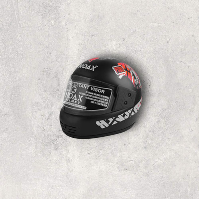 Font unisex safty helmet for riders_28-408-ABC Motorbike Helmet(Red)