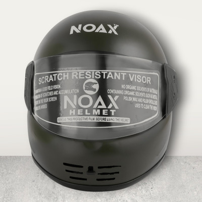 NOAX unisex full face good hard quality helmet-Black327 Motorbike Helmet(Black)