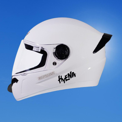 OZONE FULL FACE_HELMET_Hyana_Super Quality_JSR@V@5 Motorbike Helmet(White)