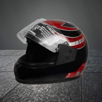 NOAX UNISEX SAFETY HELMET ONROAD HELMET- TWO WHEELER,BIKE & SCOOTER (SL-1539 Motorbike Helmet(Black)