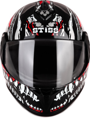 stiss NEW RED 2JALI PC VISOR 2.0 Motorbike Helmet(Red)