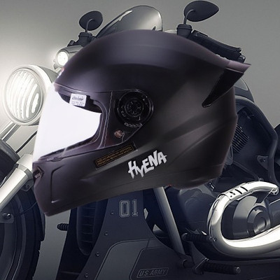 OZONE ONS_Premium Quality_Helmet_GV_@A@_36 Motorbike Helmet(Black)