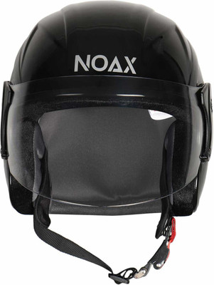 NOAX ISI marked helmet solid unisex helmet (fk112 Motorbike Helmet(Black)