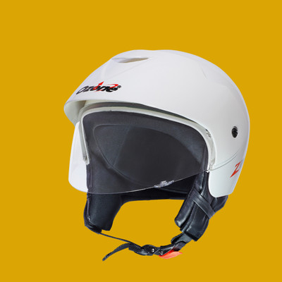 OZONE Zipp helmet _openface_largesize_050 Motorbike Helmet(White)