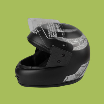 NOAX UNISEX HELMET FOR SAFTY RIDING FOR BIKEE58 Motorbike Helmet(Grey)
