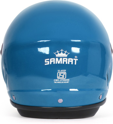 warriorride Full Face Motorbike Helmet, ISI DOT Certified, Clear Visor, Eco TM Helmets Motorbike Helmet(Blue)