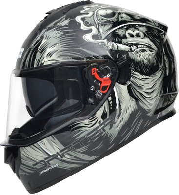 STUDDS Drifter D3 Motorbike Helmet(Black N4)