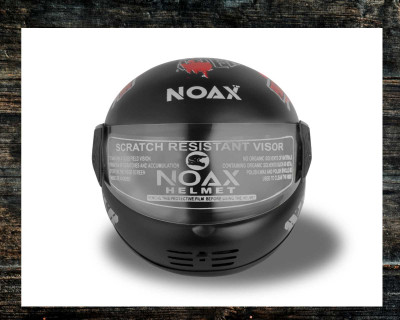 NOAX ISI MARKED FULL FACE HELMET FOR SAFE RIDING UNISEX BUYY_339 Motorbike Helmet(Red)