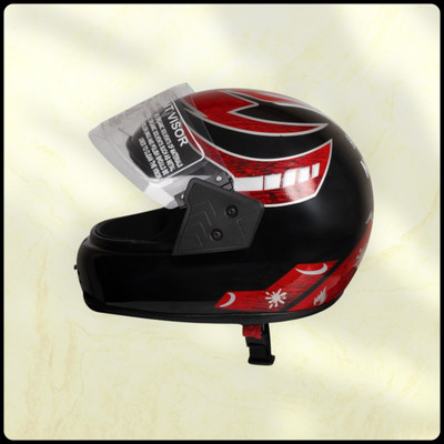NOAX SOLID BRANDED & ISI MARKED HELMET FOR UNISEX SAFE RIDE(SLFK-901 Motorbike Helmet(Red)