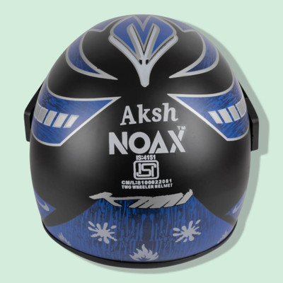 NOAX BRANDED ISI MARKED HELMET FOR UNISEX GENDER KEEP SAFE RIDING (SLFK-67 Motorbike Helmet(Blue)