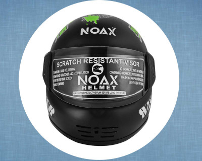 NOAX ISI MARKED FULL FACE HELMET FOR SAFE RIDING UNISEX BUYY_873 Motorbike Helmet(Green)