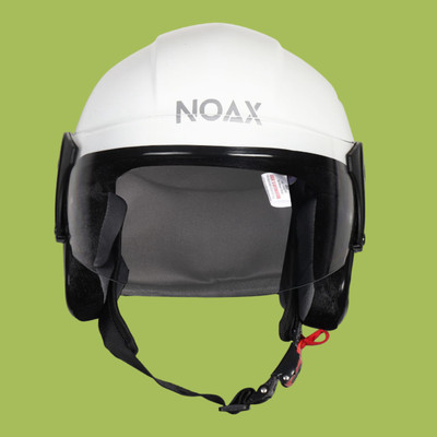 NOAX unisex open face helmet for safty13 Motorbike Helmet(White)