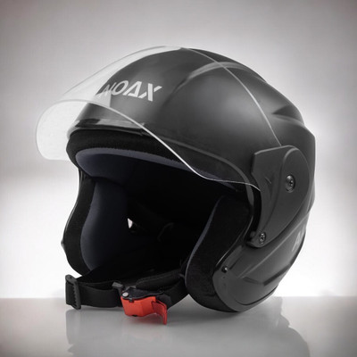 NOAX UNISEX SAFETY HELMET ONROAD HELMET- TWO WHEELER,BIKE & SCOOTER (SL-2510 Motorbike Helmet(Black)