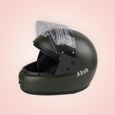 NOAX ISI MARKED unisex full face good hard quality helmet-Black371 Motorbike Helmet(Black)