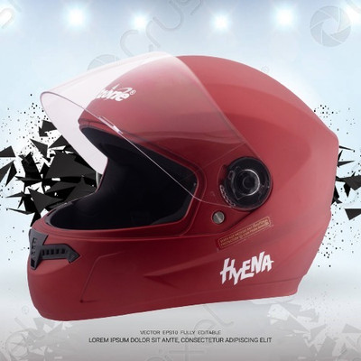 OZONE Superior Helmet_full face_Hyna_VG_21@11 Motorbike Helmet(Red)