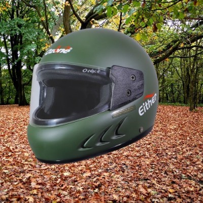 OZONE Zzz Hyena_FF_Unisex_freesize_Oz025 Motorbike Helmet(Brown)