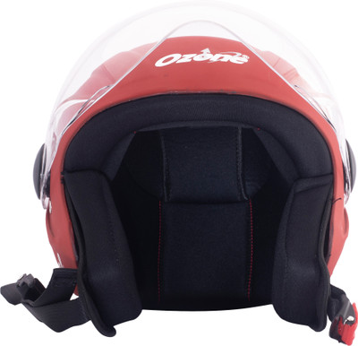 OZONE Superior Certified Helmet_openface@VG&_360 Motorbike Helmet(Red)
