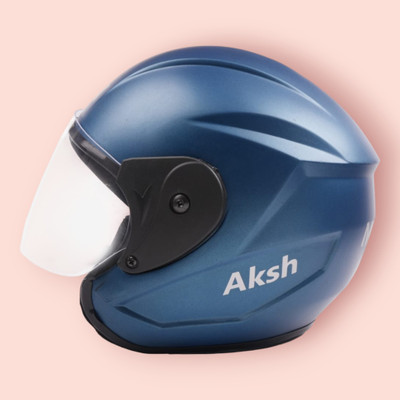 NOAX SAFETY HELMET FOR ONROAD RIDDING SOLID MATERIAL-TWO WHEELER(SLFK-AT-975 Motorbike Helmet(Blue)