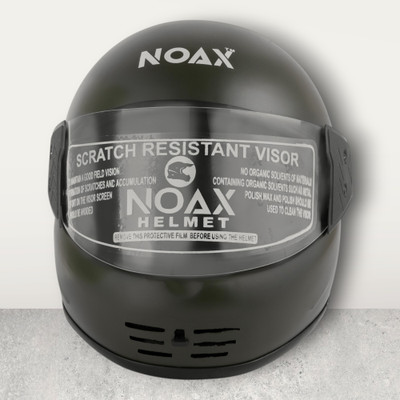 NOAX ISI marked helmet solid helmet((fk234 Motorbike Helmet(Black)