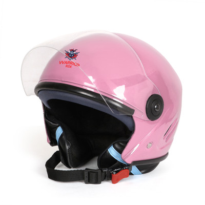 warriorride Full Face Motorbike Helmet, ISI DOT Certified, Clear Visor, Eco TM Helmets Motorbike Helmet(Pink)