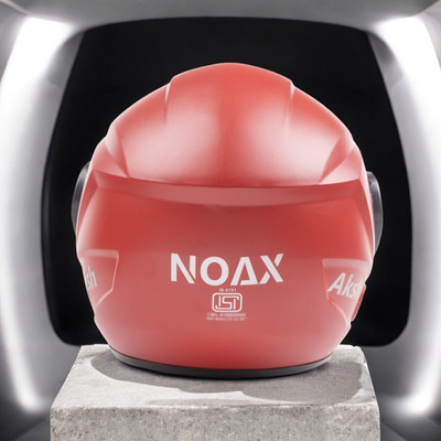 NOAX BRANDED ISI MARKED HELMET FOR UNISEX GENDER KEEP SAFE RIDING (SLFKSL_1570 Motorbike Helmet(Red)