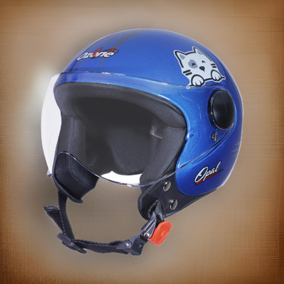 OZONE opal helmet _openface_freesize_075 Motorbike Helmet(Blue)