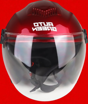 deletion Autogreen Open ABS Material with Pc Visor (OO-1) Motorbike Helmet(Red)