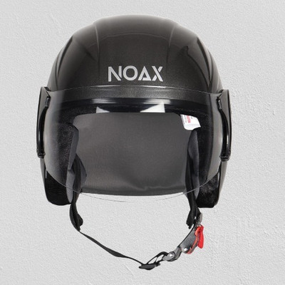 NOAX NHF-425 HALF FACE FOR GENTLEMEN Motorbike Helmet(Silver)