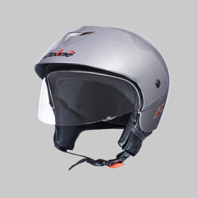 OZONE ZIPP-O GREY helmet_suitable for womens and girl Motorbike Helmet(Grey)