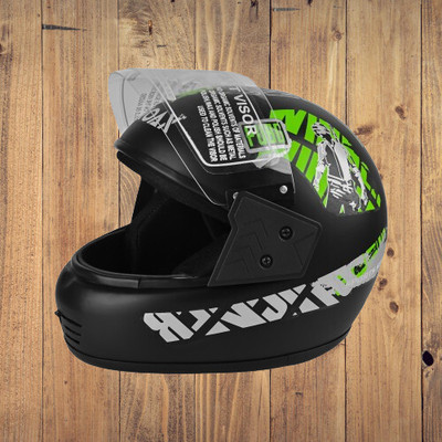 NOAX HELMET KING FULL FACE & ISI MARKED FOR UNISEX ((SL-75 Motorbike Helmet(Green)
