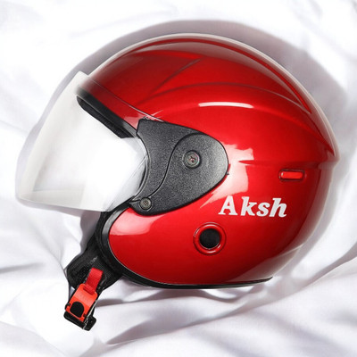 NOAX UNISEX HELMET ISI PROOFED SOLID HELMET BUY SURE@141 Motorbike Helmet(Red)