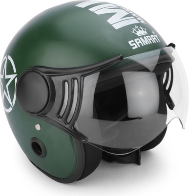 SAMRAT Bullet helmet Motorsports Helmet(Army colour)