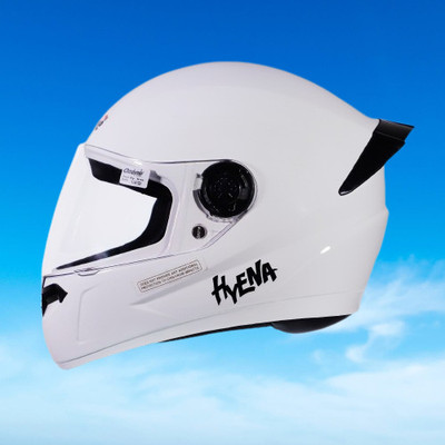 OZONE FULL FACE_HELMET_Hyana_Super Quality_JSR@V@28 Motorbike Helmet(White)