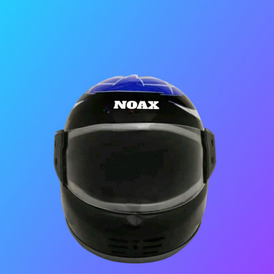 Font blue full face helmet unisex77-AAA Motorbike Helmet(Black)